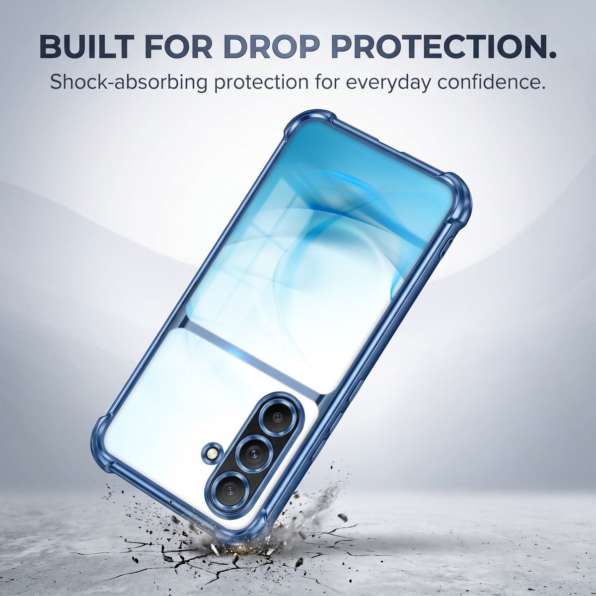 Samsung Galaxy A36 5G Crystal Blue Dual-Tone Transparent Airbags Case