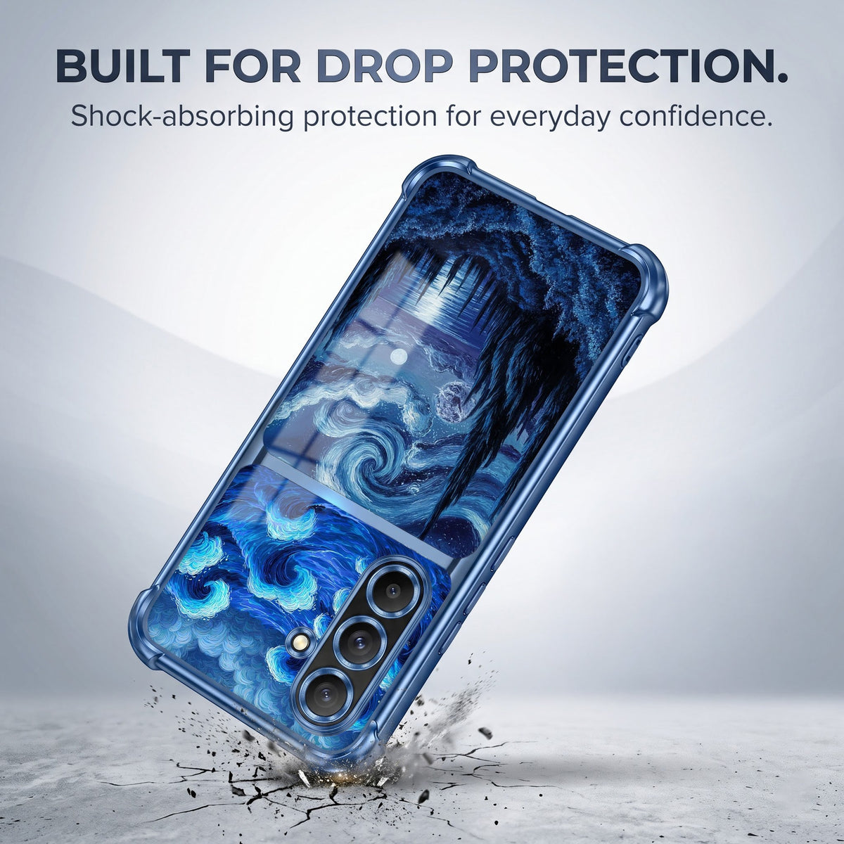 Samsung Galaxy A36 5G Midnight Ocean Dual-Tone Transparent Airbags Case