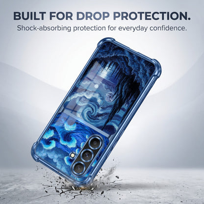 Samsung Galaxy A36 5G Midnight Ocean Dual-Tone Transparent Airbags Case