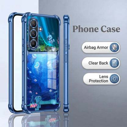 Samsung Galaxy A56 5G Mystic Jellyfish Dual-Tone Transparent Airbags Case