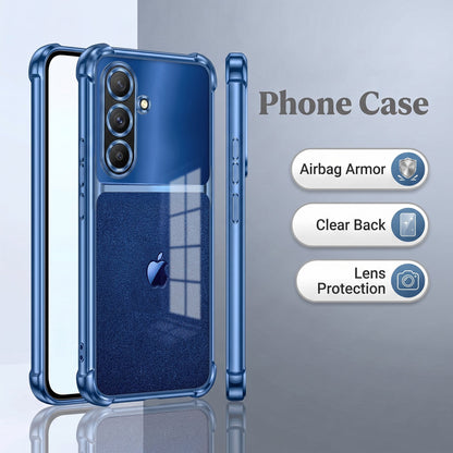Samsung Galaxy A36 5G Apple Blue Glitter Dual-Tone Transparent Airbags Case