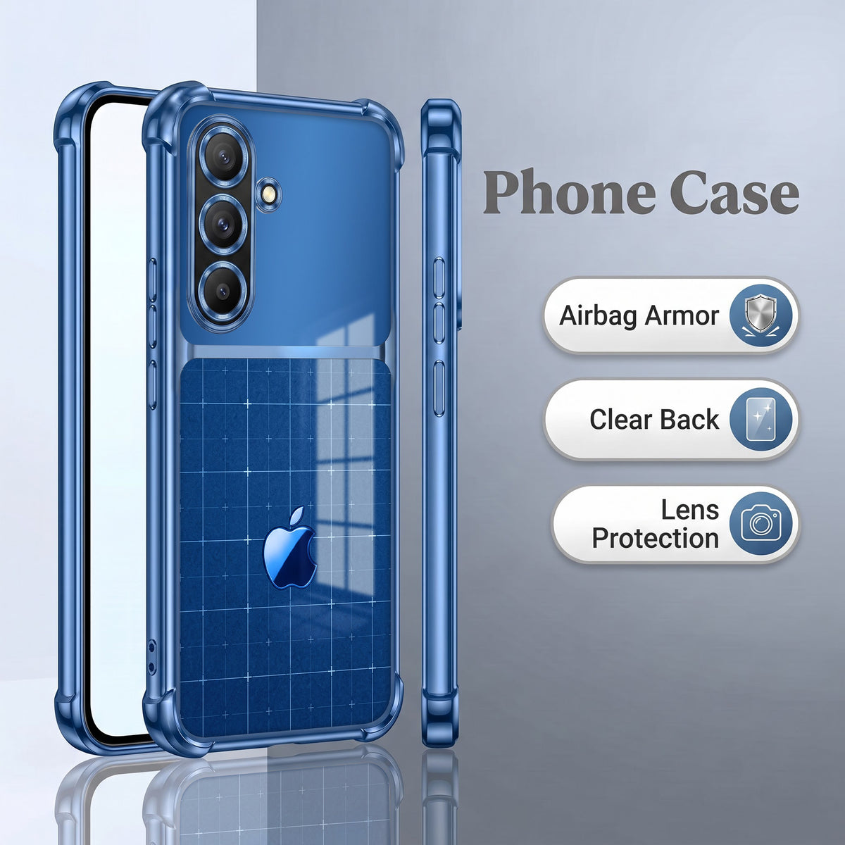 Samsung Galaxy A56 5G Matrix Apple Dual-Tone Transparent Airbags Case