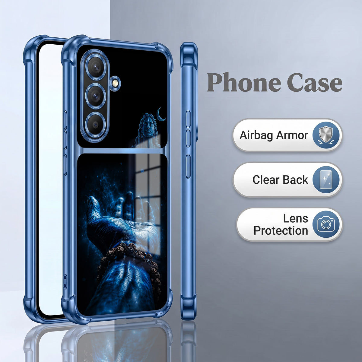 Samsung Galaxy A36 5G Mahadev Divine Touch Dual-Tone Transparent Airbags Case