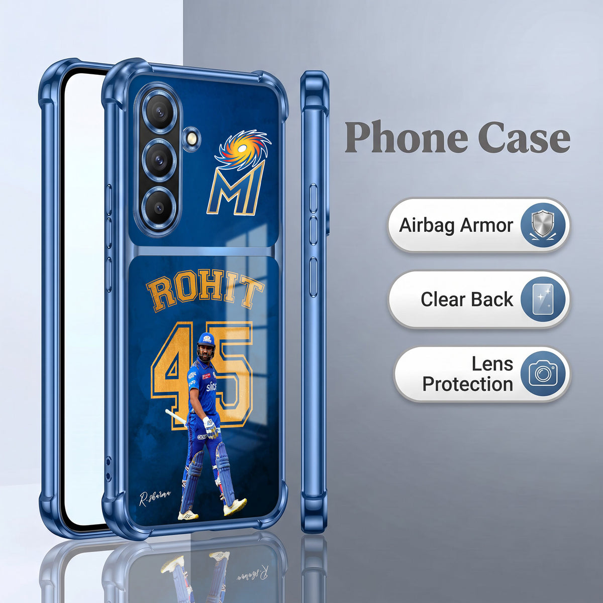 Samsung Galaxy A36 5G Hitman Rohit Dual-Tone Transparent Airbags Case