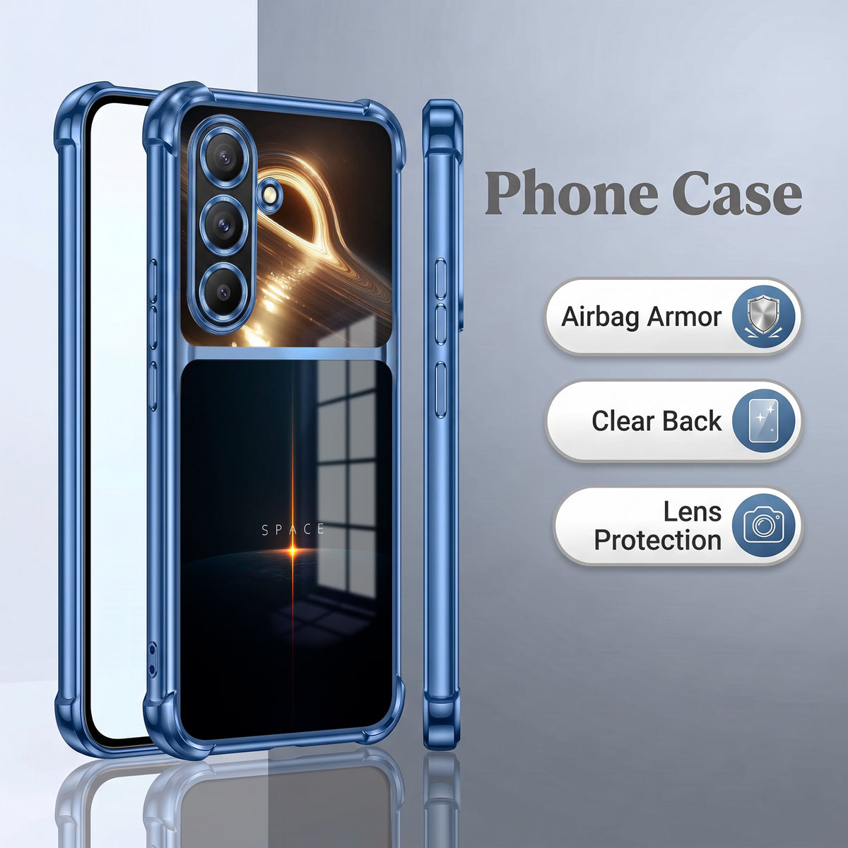 Samsung Galaxy A36 5G Space Dual-Tone Transparent Airbags Case
