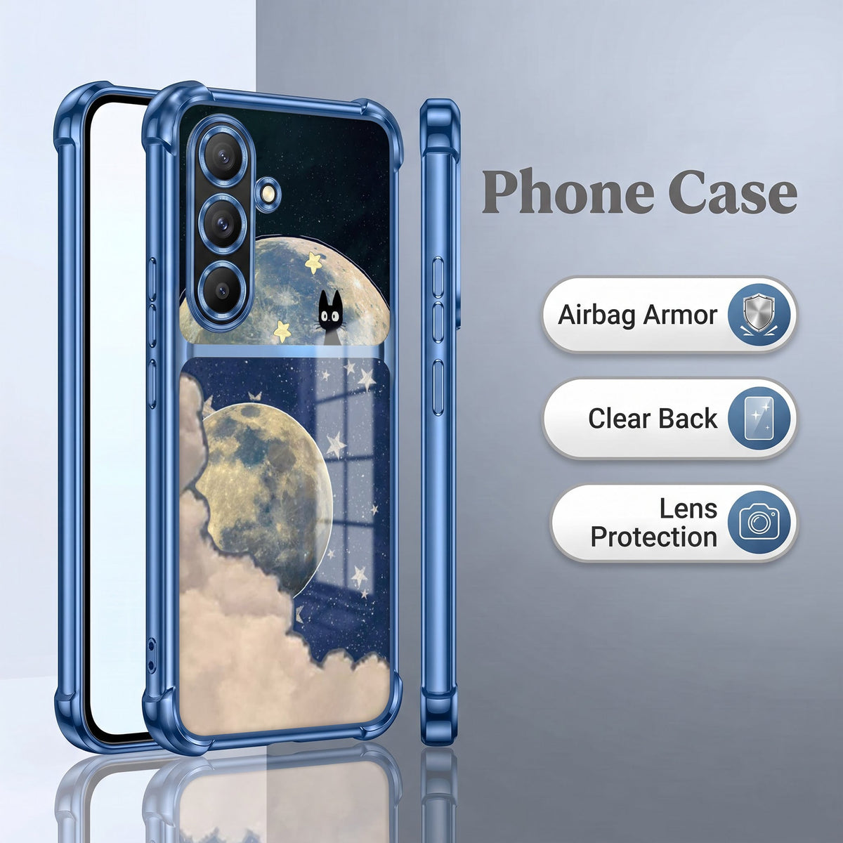 Samsung Galaxy A36 5G Moonlight Galaxy Dual-Tone Transparent Airbags Case