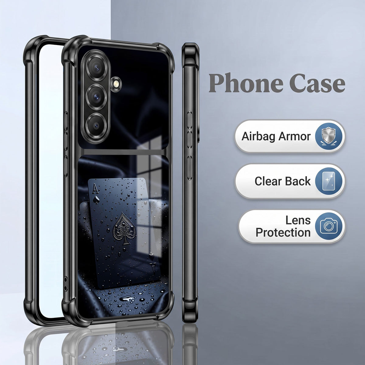 Samsung Galaxy A56 5G Ace King Dual-Tone Transparent Airbags Case