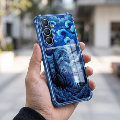 Samsung Galaxy A56 5G Midnight Ocean Dual-Tone Transparent Airbags Case