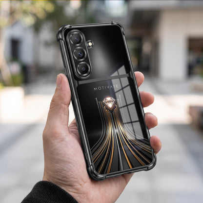 Samsung Galaxy A56 5G Golden Path Motivation Dual-Tone Transparent Airbags Case