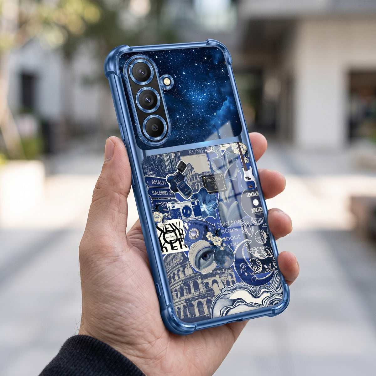 Samsung Galaxy A56 5G Cosmic Vintage Dual-Tone Transparent Airbags Case