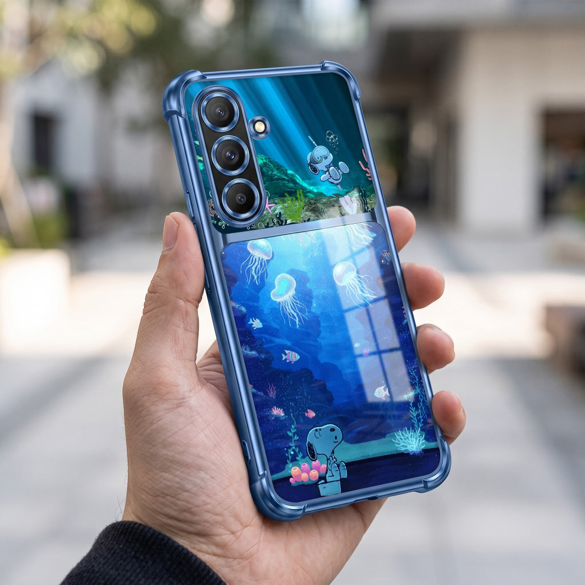 Samsung Galaxy A56 5G Mystic Jellyfish Dual-Tone Transparent Airbags Case