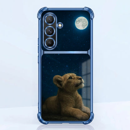 Samsung Galaxy A56 5G Moonlit Baby Lion Dual-Tone Transparent Airbags Case
