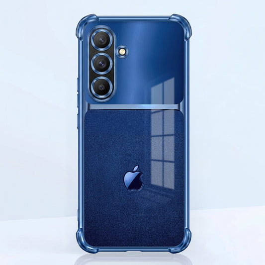 Samsung Galaxy A36 5G Apple Blue Glitter Dual-Tone Transparent Airbags Case