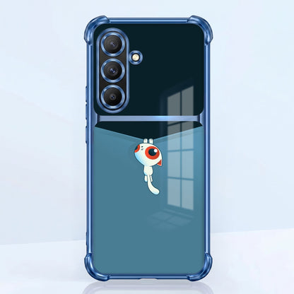 Samsung Galaxy A56 5G Cute Cyclops Monster Dual-Tone Transparent Airbags Case