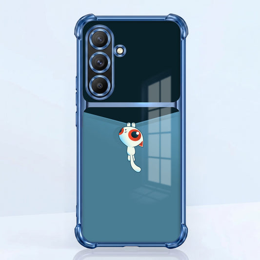 Samsung Galaxy A56 5G Cute Cyclops Monster Dual-Tone Transparent Airbags Case