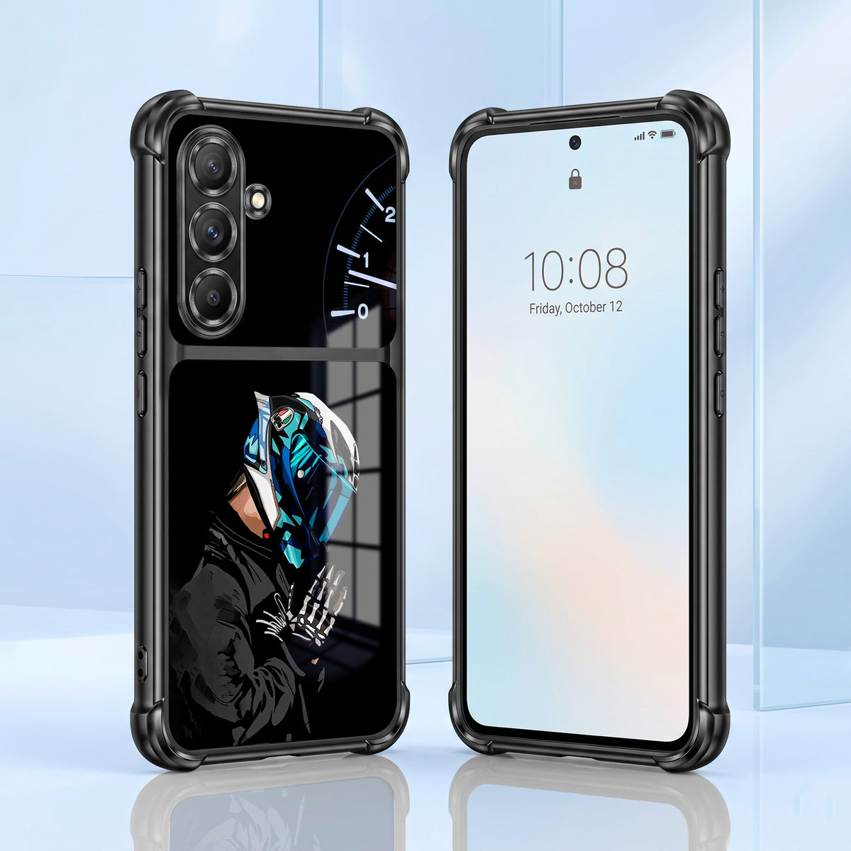 Samsung Galaxy A36 5G Cyberpunk Reaper Dual-Tone Transparent Airbags Case