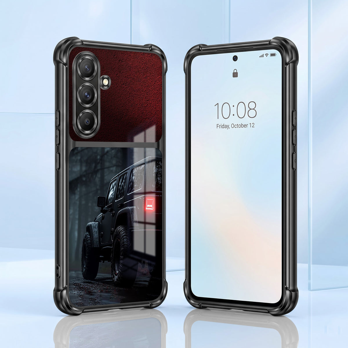 Samsung Galaxy A36 5G Black Beast 4x4 Dual-Tone Transparent Airbags Case