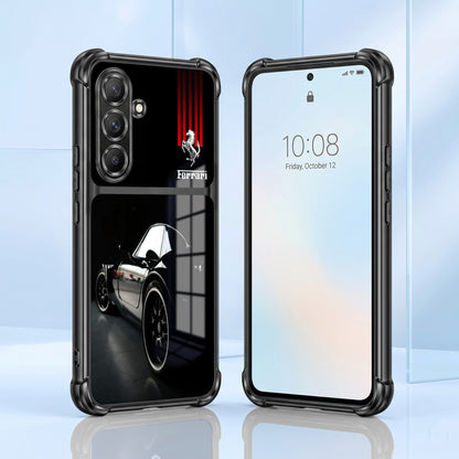 Samsung Galaxy A36 5G Ferrari Racing Dual-Tone Transparent Airbags Case