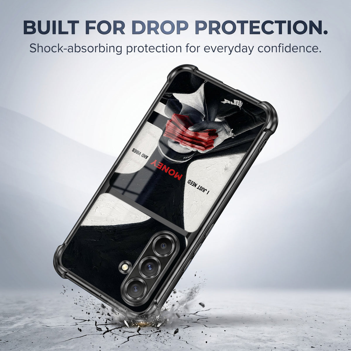 Samsung Galaxy A36 5G Money Mindset Dual-Tone Transparent Airbags Case