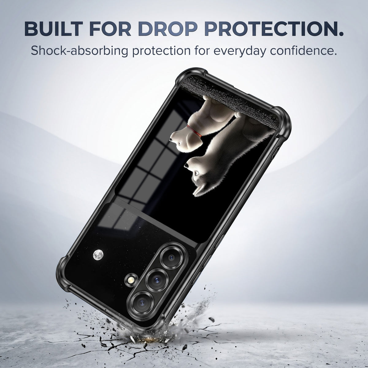 Samsung Galaxy A36 5G Dreamy Puppy Dual-Tone Transparent Airbags Case