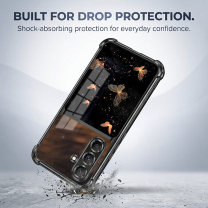Samsung Galaxy A36 5G Butterfly Sparkle Dual-Tone Transparent Airbags Case