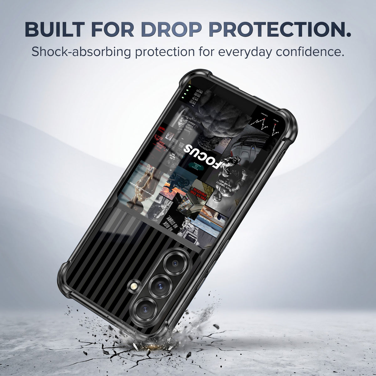 Samsung Galaxy A36 5G Focus Mode Dual-Tone Transparent Airbags Case
