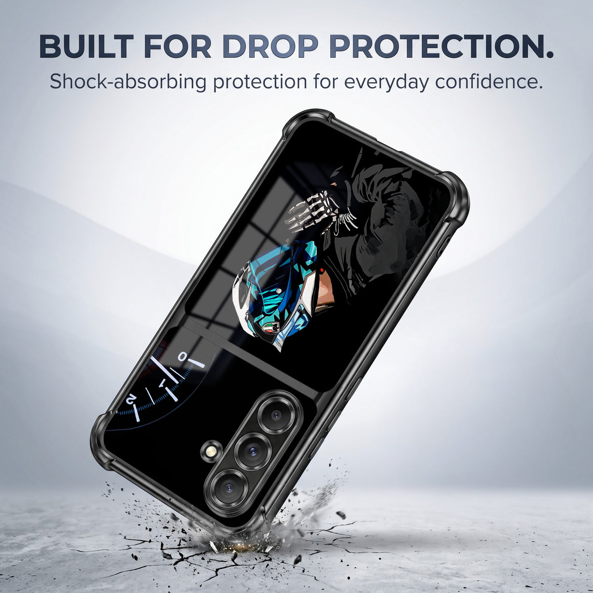 Samsung Galaxy A36 5G Cyberpunk Reaper Dual-Tone Transparent Airbags Case