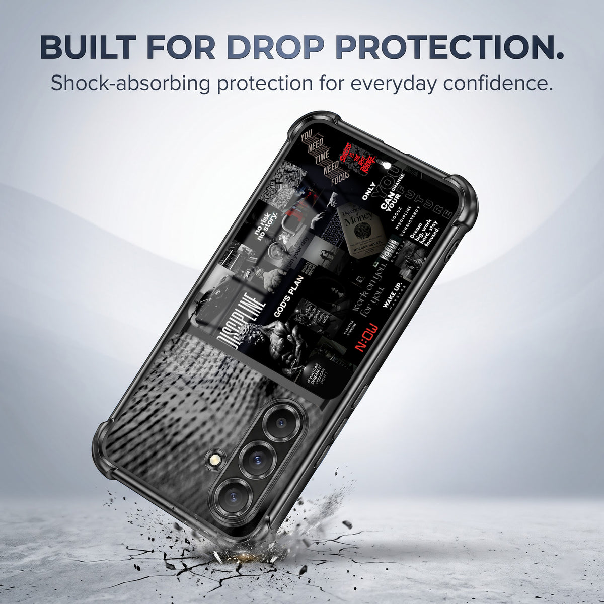 Samsung Galaxy A36 5G Dark Academia Dual-Tone Transparent Airbags Case