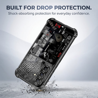 Samsung Galaxy A36 5G Dark Academia Dual-Tone Transparent Airbags Case