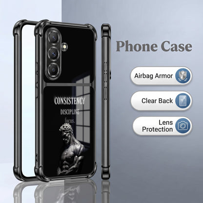 Samsung Galaxy A36 5G Focus & Strength Dual-Tone Transparent Airbags Case