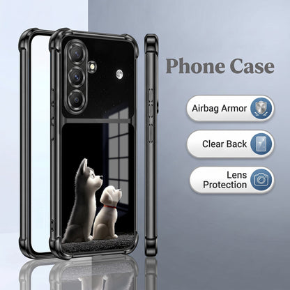 Samsung Galaxy A36 5G Dreamy Puppy Dual-Tone Transparent Airbags Case