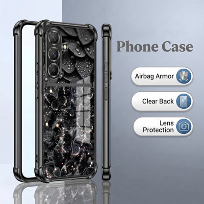 Samsung Galaxy A36 5G Noir Butterfly Dual-Tone Transparent Airbags Case
