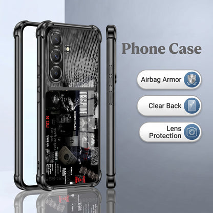 Samsung Galaxy A36 5G Dark Academia Dual-Tone Transparent Airbags Case