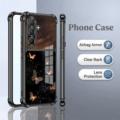 Samsung Galaxy A36 5G Butterfly Sparkle Dual-Tone Transparent Airbags Case