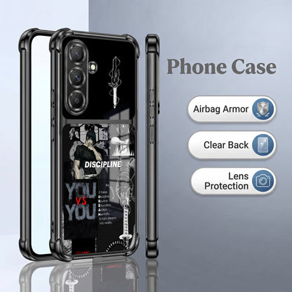 Samsung Galaxy A36 5G Discipline Over Dual-Tone Transparent Airbags Case