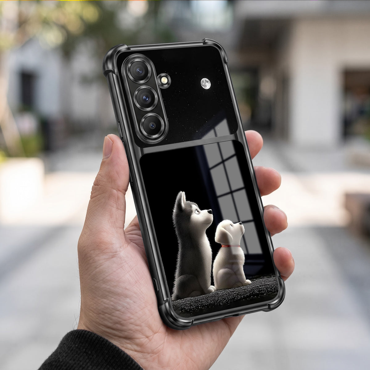 Samsung Galaxy A36 5G Dreamy Puppy Dual-Tone Transparent Airbags Case