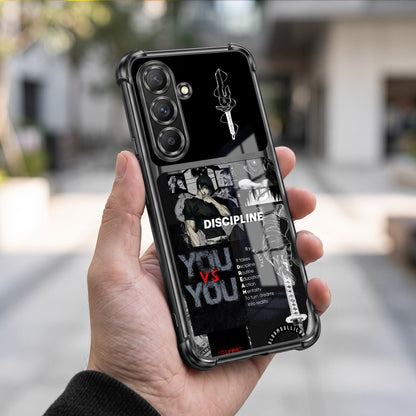 Samsung Galaxy A36 5G Discipline Over Dual-Tone Transparent Airbags Case