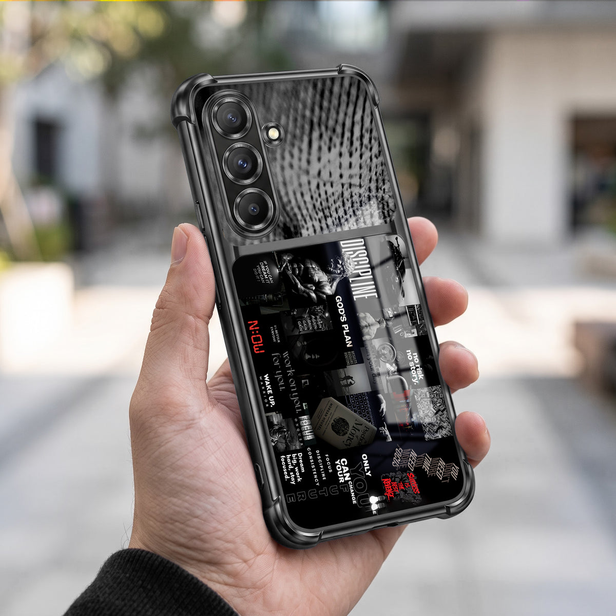 Samsung Galaxy A36 5G Dark Academia Dual-Tone Transparent Airbags Case