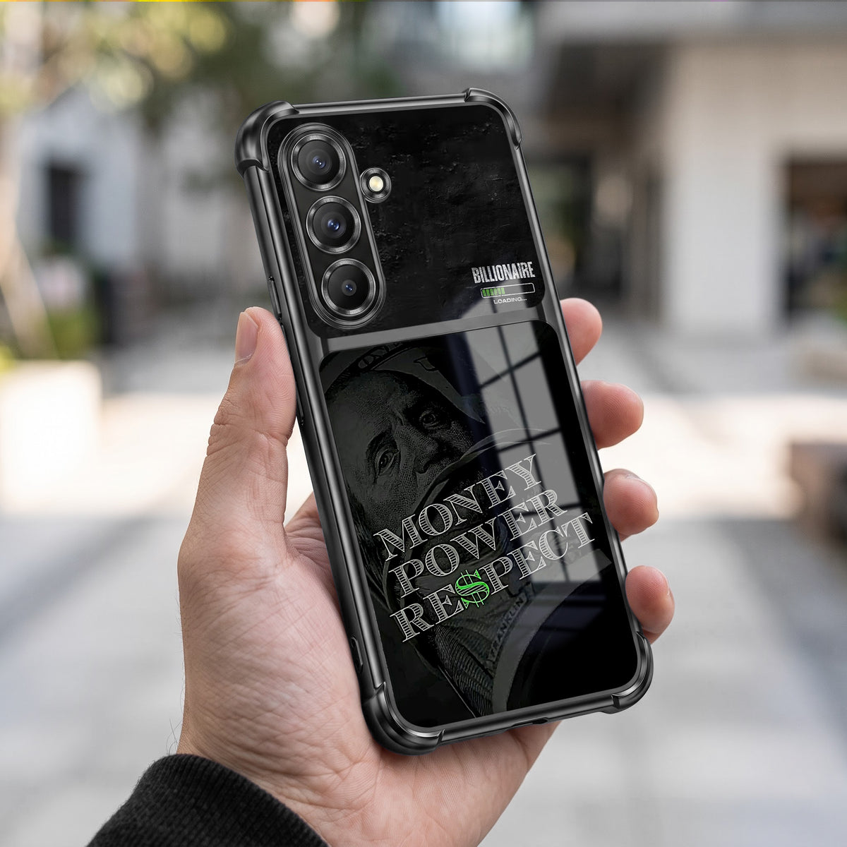 Samsung Galaxy A36 5G Money Power Dual-Tone Transparent Airbags Case