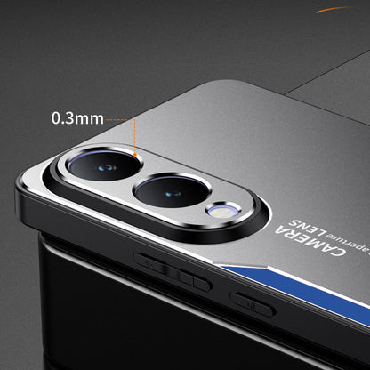 Vivo Y28 5G Luxury Aluminum Metal Frame Protective Back Cover