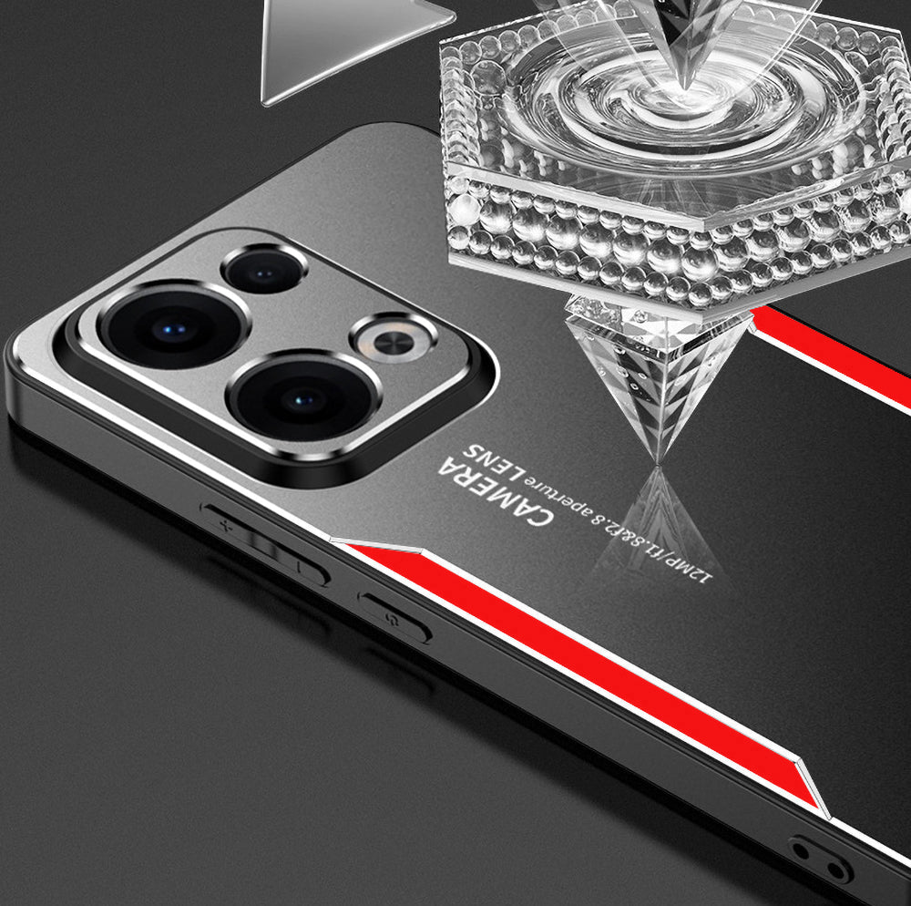 Oppo Reno 13 5G Luxury Aluminum Metal Frame Protective Back Cover
