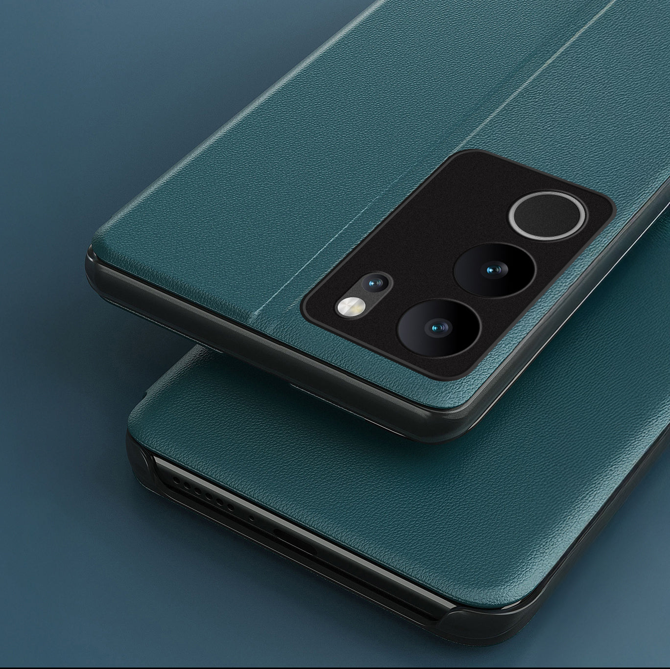 Vivo V29 5G Luxury Half Window Leather Flip Case