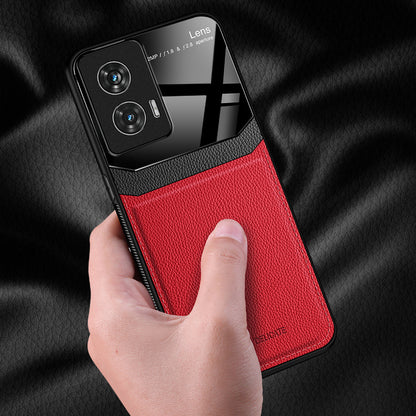 Motorola Moto G85 5G Premium Leather Lens Protective Casez