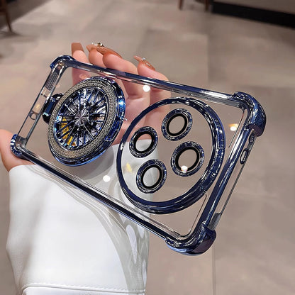 Oppo Reno 12F 5G Premium Stress Buster Wheel Rotating Shockproof Airbags Case