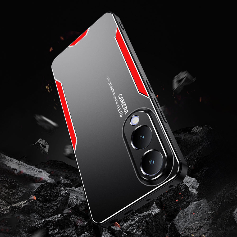 Vivo Y28 5G Luxury Aluminum Metal Frame Protective Back Cover