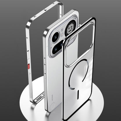 Nothing Phone 4a Pro 5G Aluminium Metal Bumper Shield Transparent Back Case