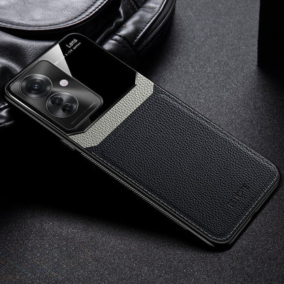 black leather protective cover for oppo f25 pro civer