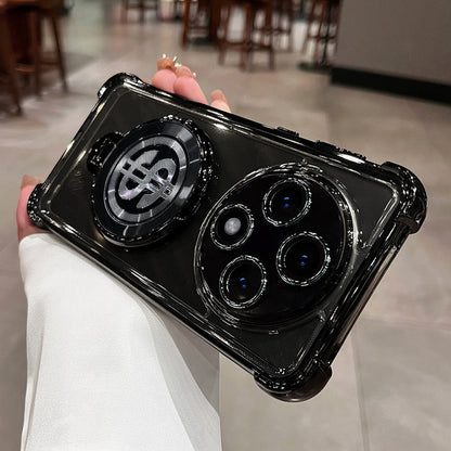 Oppo F27 Pro 5G Four Corner Airbags 100% Original Astro Money Magnet Rotating Dollar Case