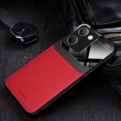 Vivo Y200 Pro 5G Premium Leather Lens Protective Case