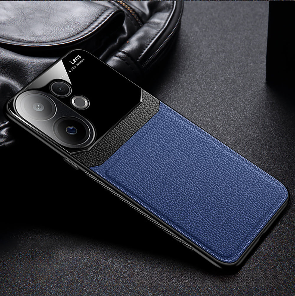 Vivo V60 5G blue Leather Back Case